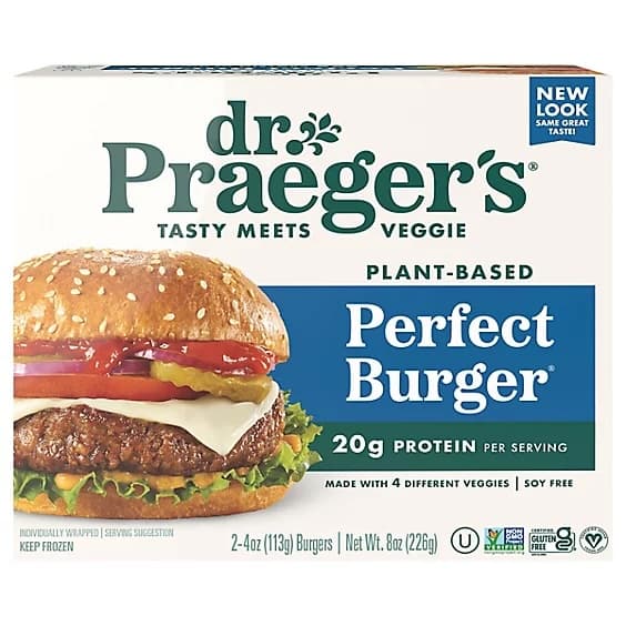 Dr. Praeger’s Tasty Meets Veggie Perfect Burger 