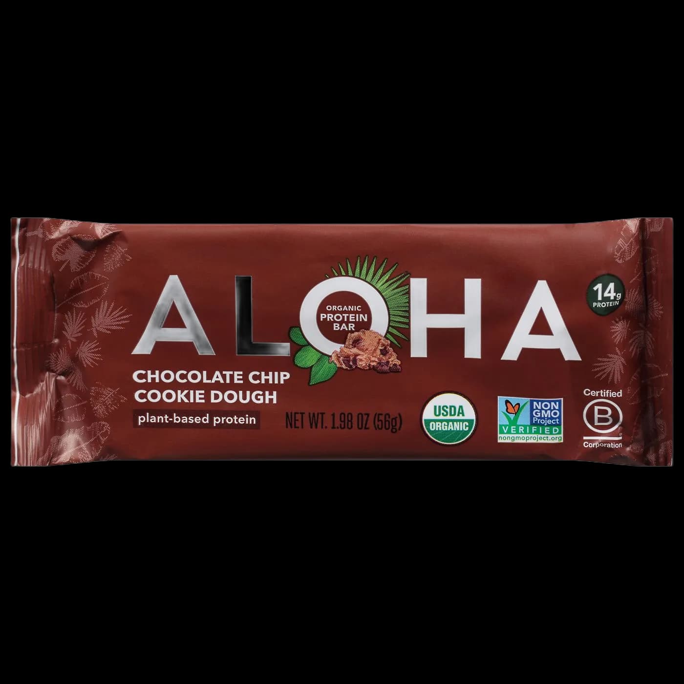 Aloha Protein Bars, Organic, Chocolate Chip Cookie Dough