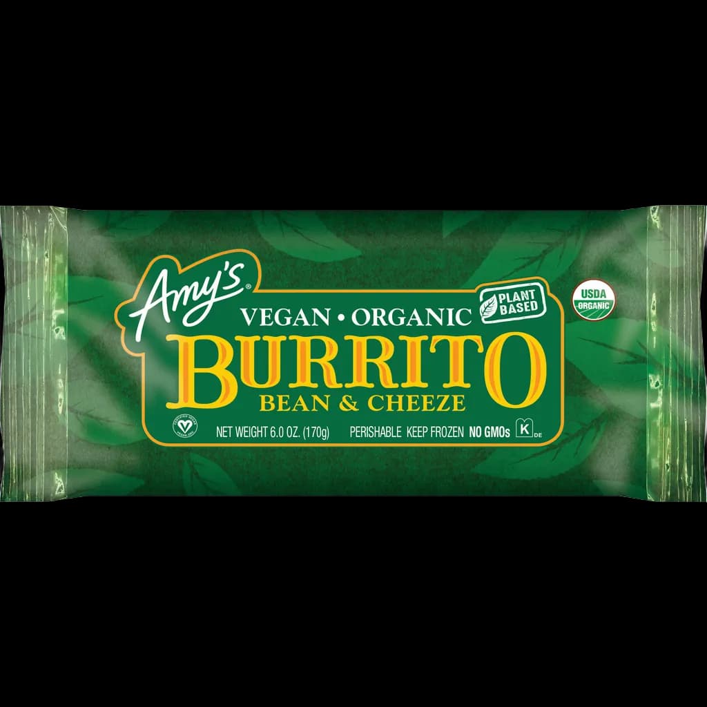 Amy's Burrito, Organic, Vegan, Bean & Cheeze