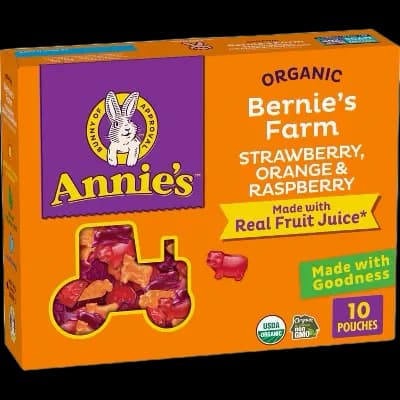 Annie's Organic Bernie's Farm Strawberry, Orange, Raspberry