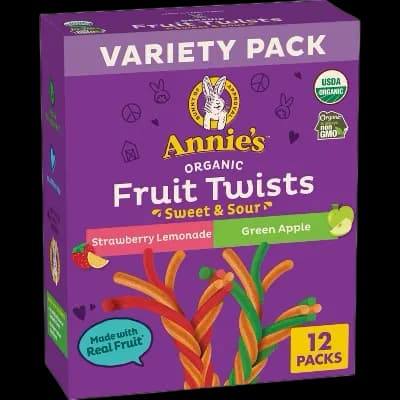 Annie's Organic Sweet & Sour Twists Fruit Snacks