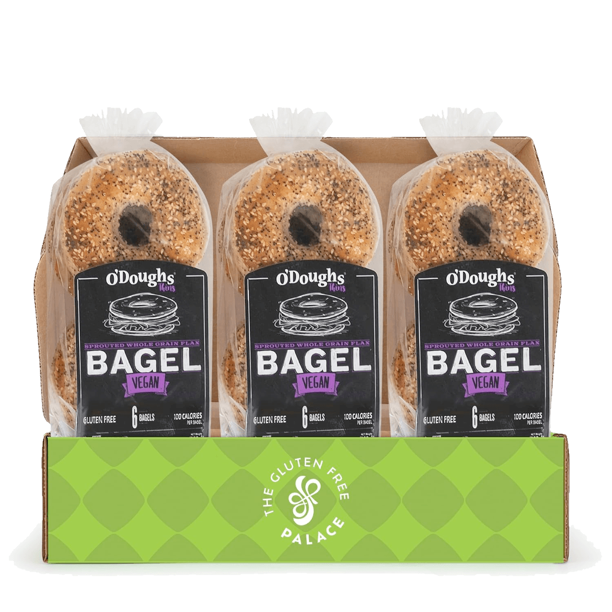 O’Doughs Thins Sprouted Whole Grain Flax Bagel