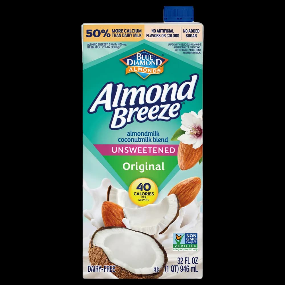 Blue Diamond Almond Breeze Unsweetened Original Almondmilk Coconutmilk Blend