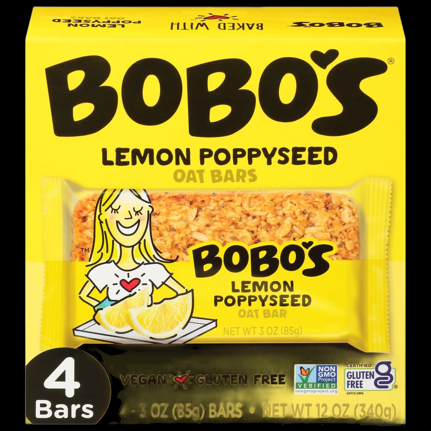 Bobo's Oat Bars, Lemon Poppyseed