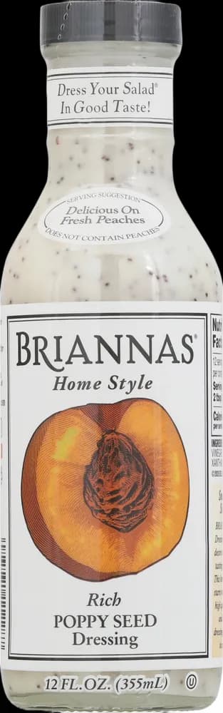 Briannas Dressing, Poppy Seed, Rich, Home Style