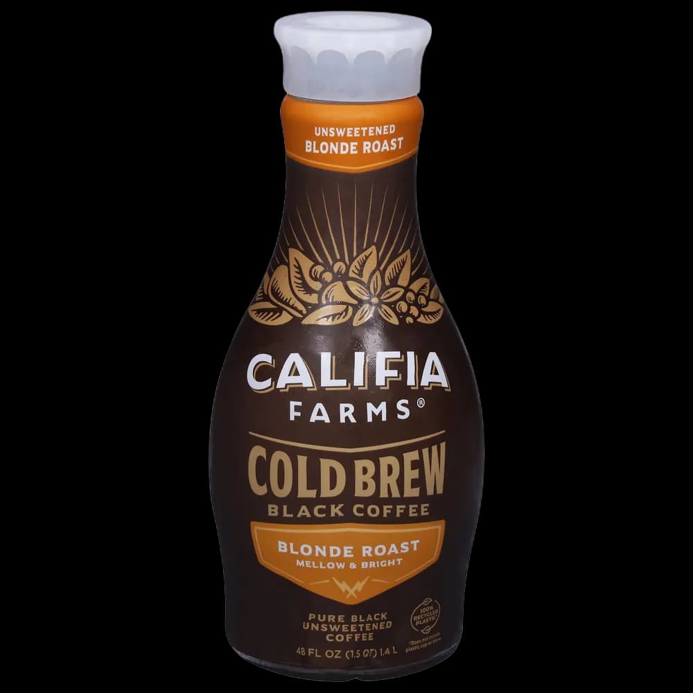 Califia Farms Black Coffee, Blonde Roast, Unsweetened, Cold Brew