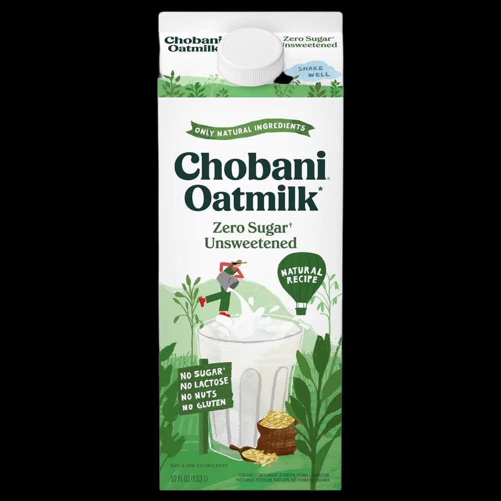 Chobani Zero Sugar Unsweetened Oatmilk