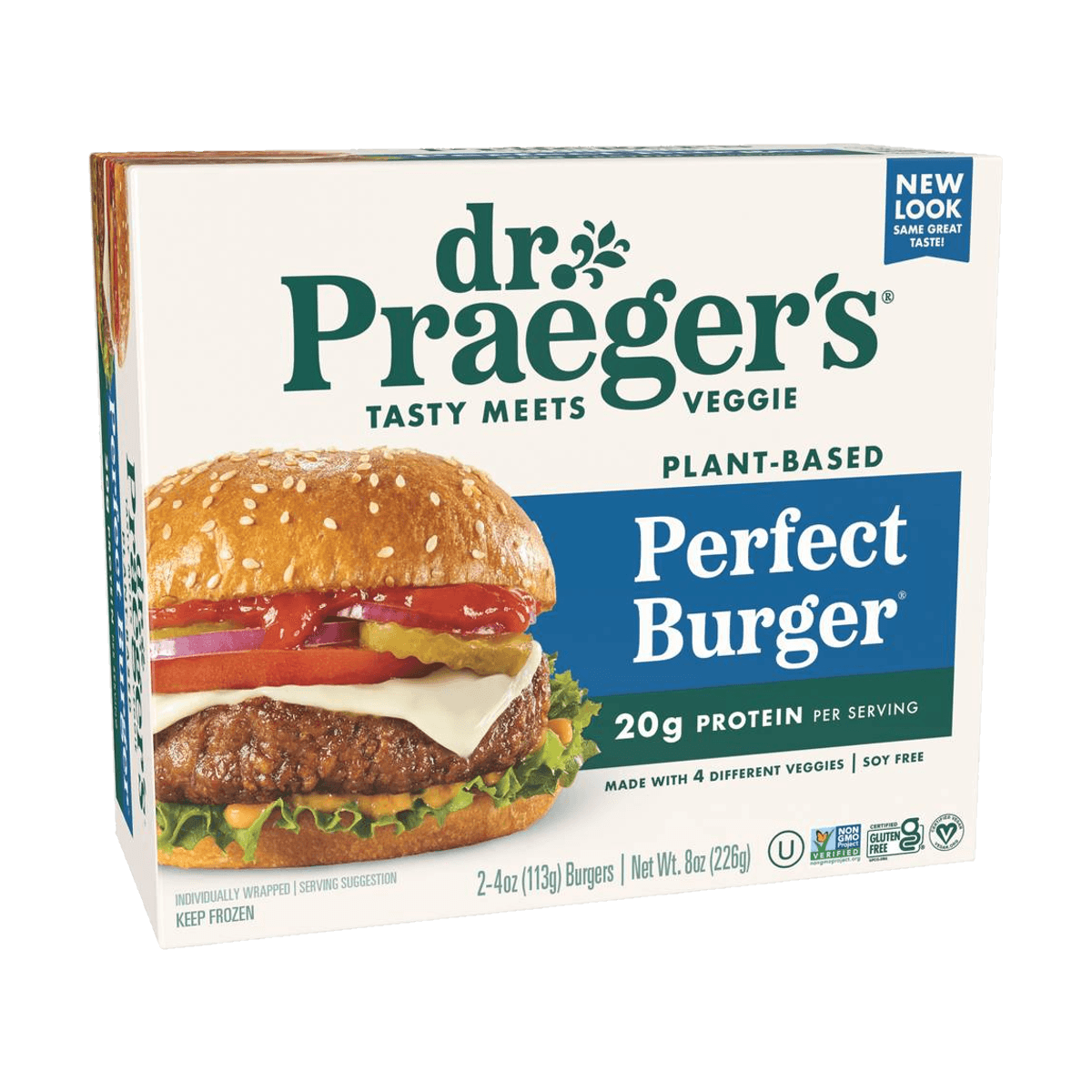Dr. Praeger’s Tasty Meets Veggie Perfect Burger 