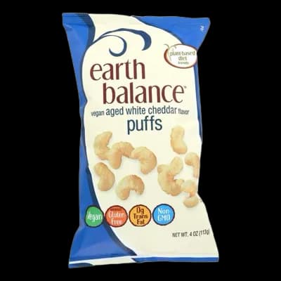 Earth Balance Vegan Puffs Aged White Cheddar
