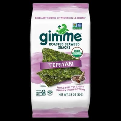 Gimme Organic Roasted Seaweed Snack Teriyaki