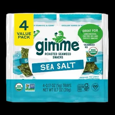 GimMe Organic Seaweed Sea Salt Snacks