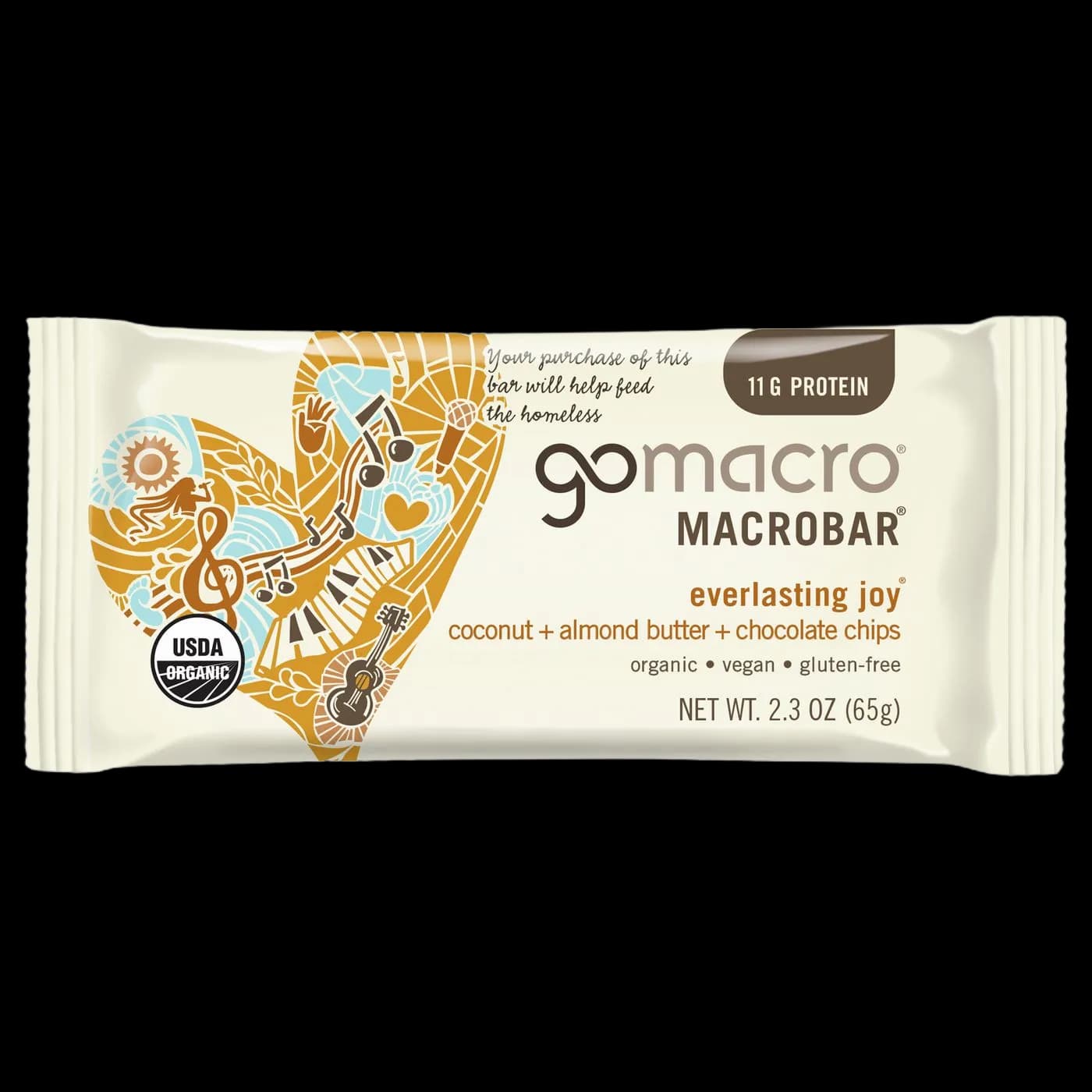 GoMacro Coconut + Almond Butter + Chocolate Chips MacroBar