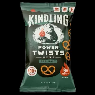 Kindling Power Twists Sea Salt Pretzels