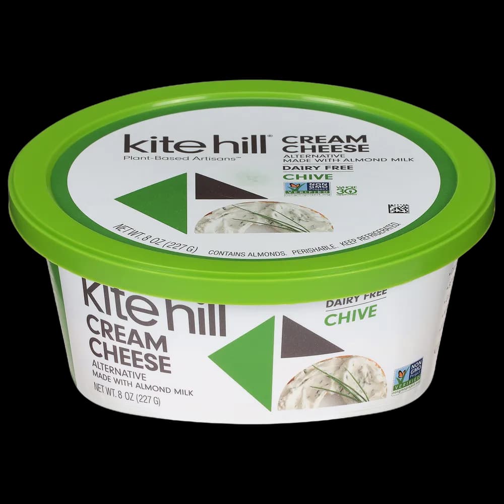 Kite Hill Cream Cheese Alternative, Dairy Free, Chive