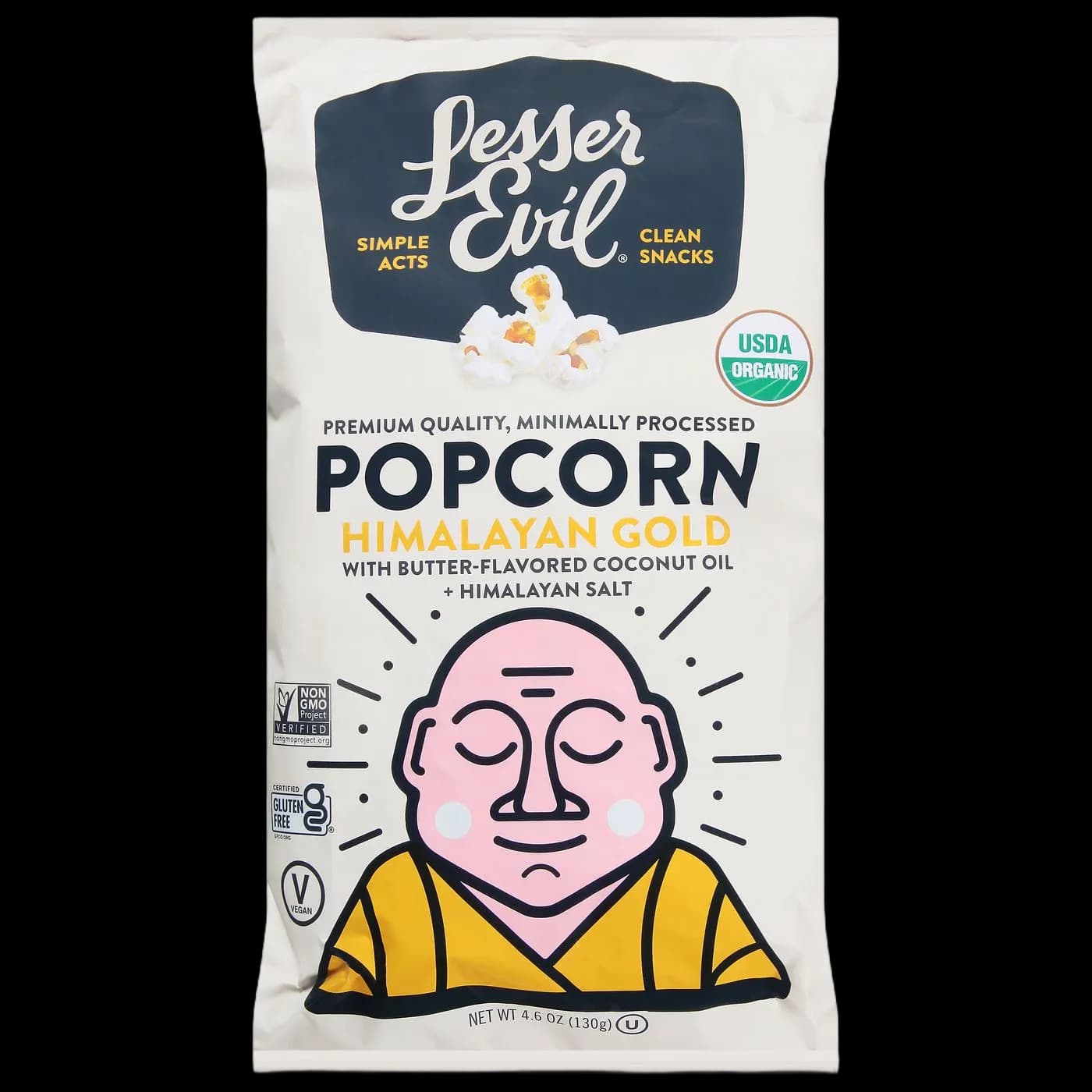 LesserEvil Himalayan Gold Buttery Flavor Popcorn