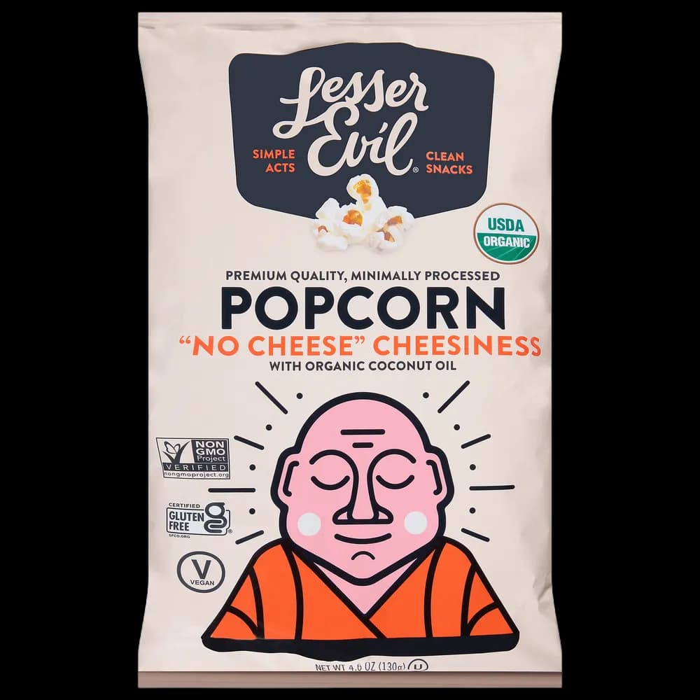 LesserEvil "No Cheese" Cheesiness Popcorn