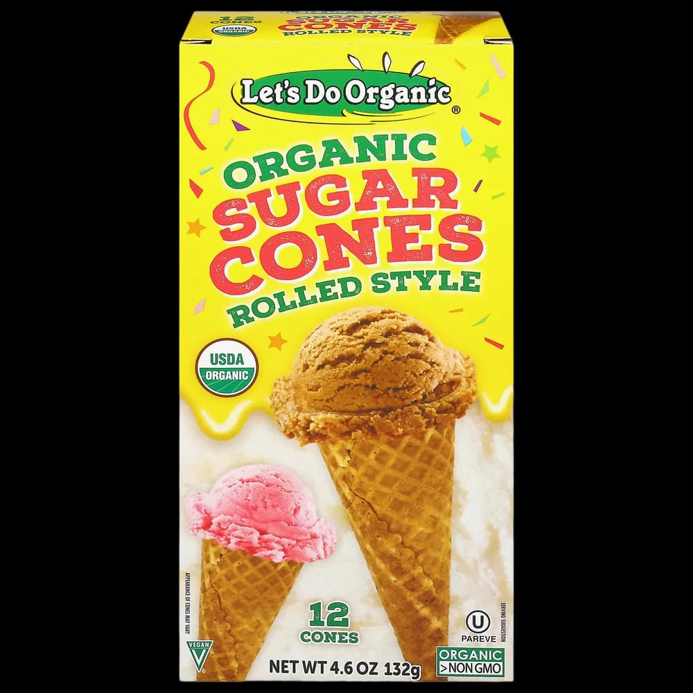 Let's Do Organic Organic Rolled Style Sugar Cones