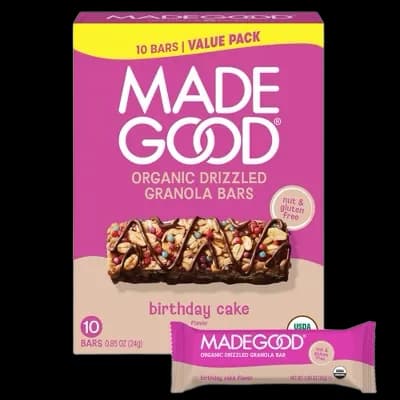 MadeGood Chocolate Drizzled Birthday Cake