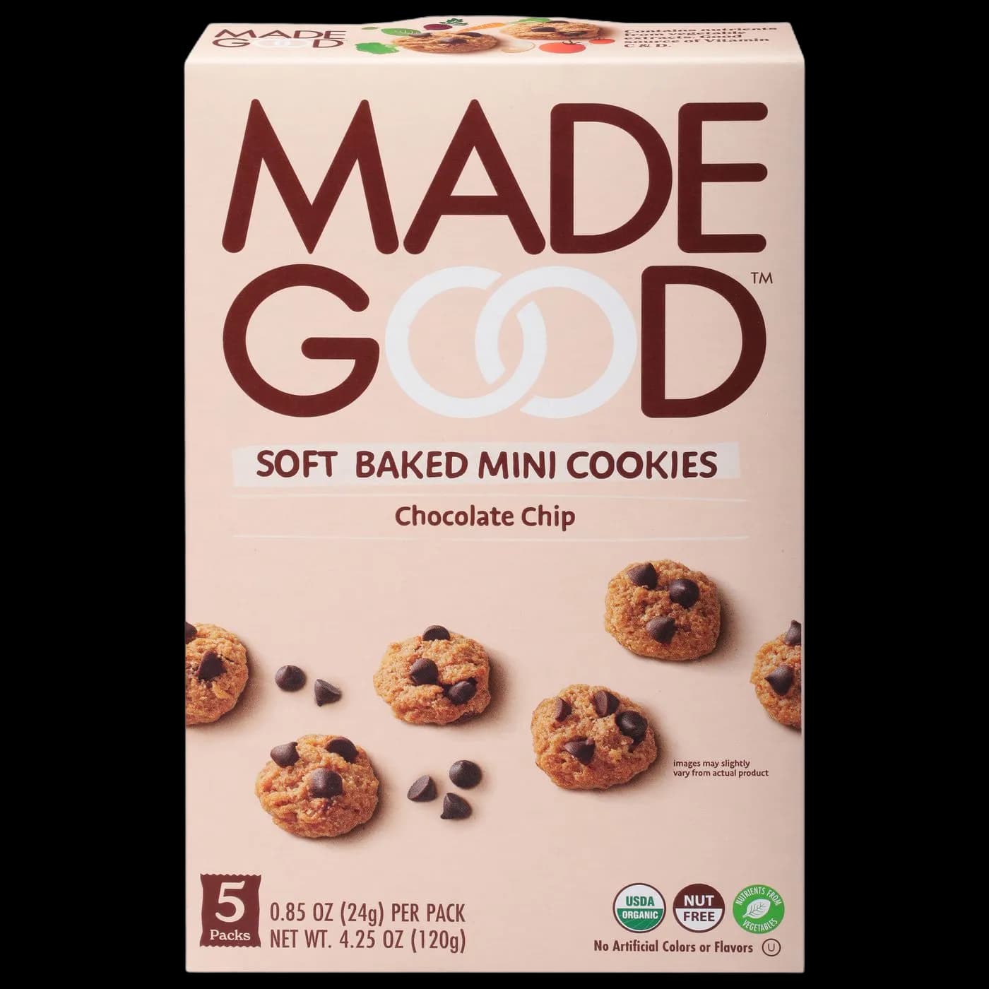 MadeGood Cookies, Mini, Soft Baked, Chocolate Chip
