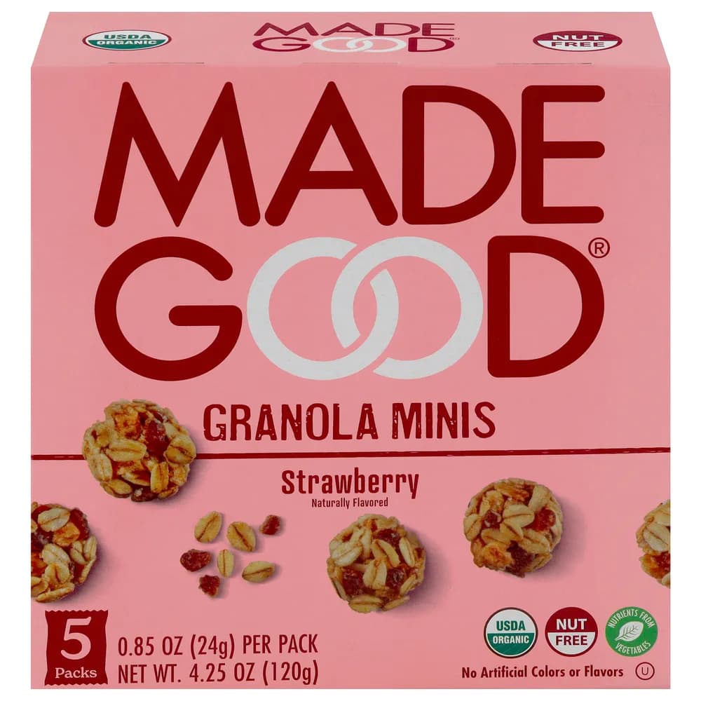 MadeGood Strawberry Granola Minis