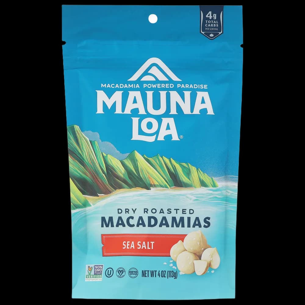 Mauna Loa Macadamias, Sea Salt, Dry Roasted