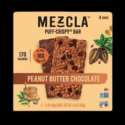Mezcla Plant Based Peanut Butter Chocolate Protein Bars