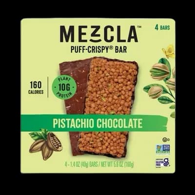 Mezcla Plant Based Pistachio Chocolate Protein Bars