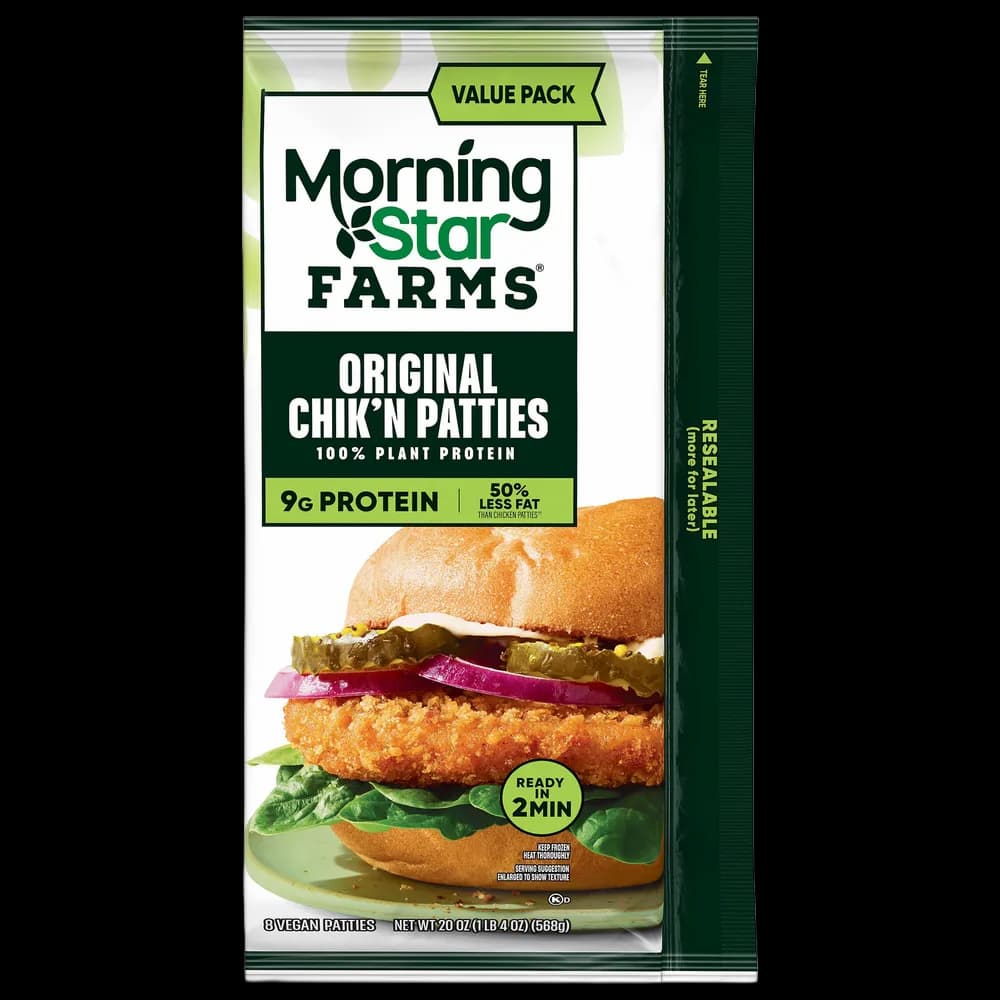 MorningStar Farms Chik'n Patties, Original, Value Pack