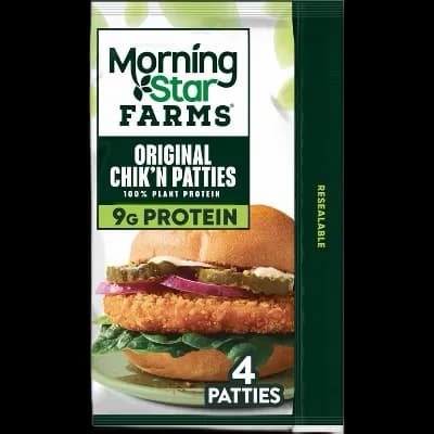 MorningStar Farms Plant Based Frozen Chik'n Patties Original