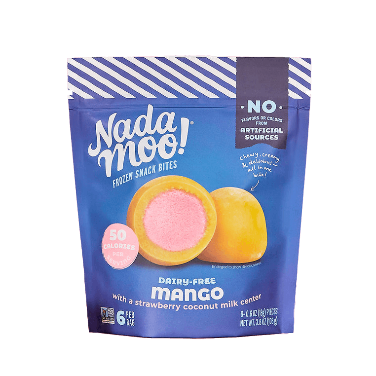 NadaMoo! Mango + Strawberry Frozen Snack Bites