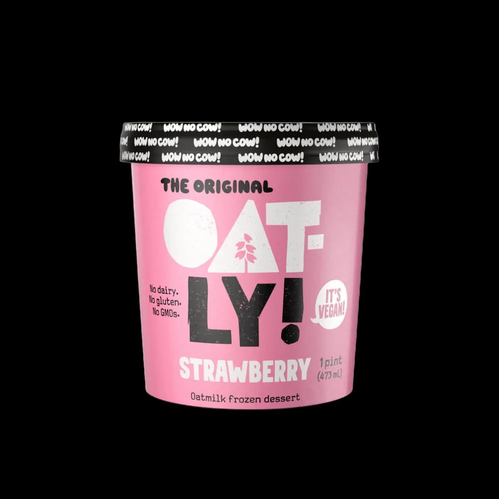 Oatly Frozen Dessert, Non-Dairy, Strawberry