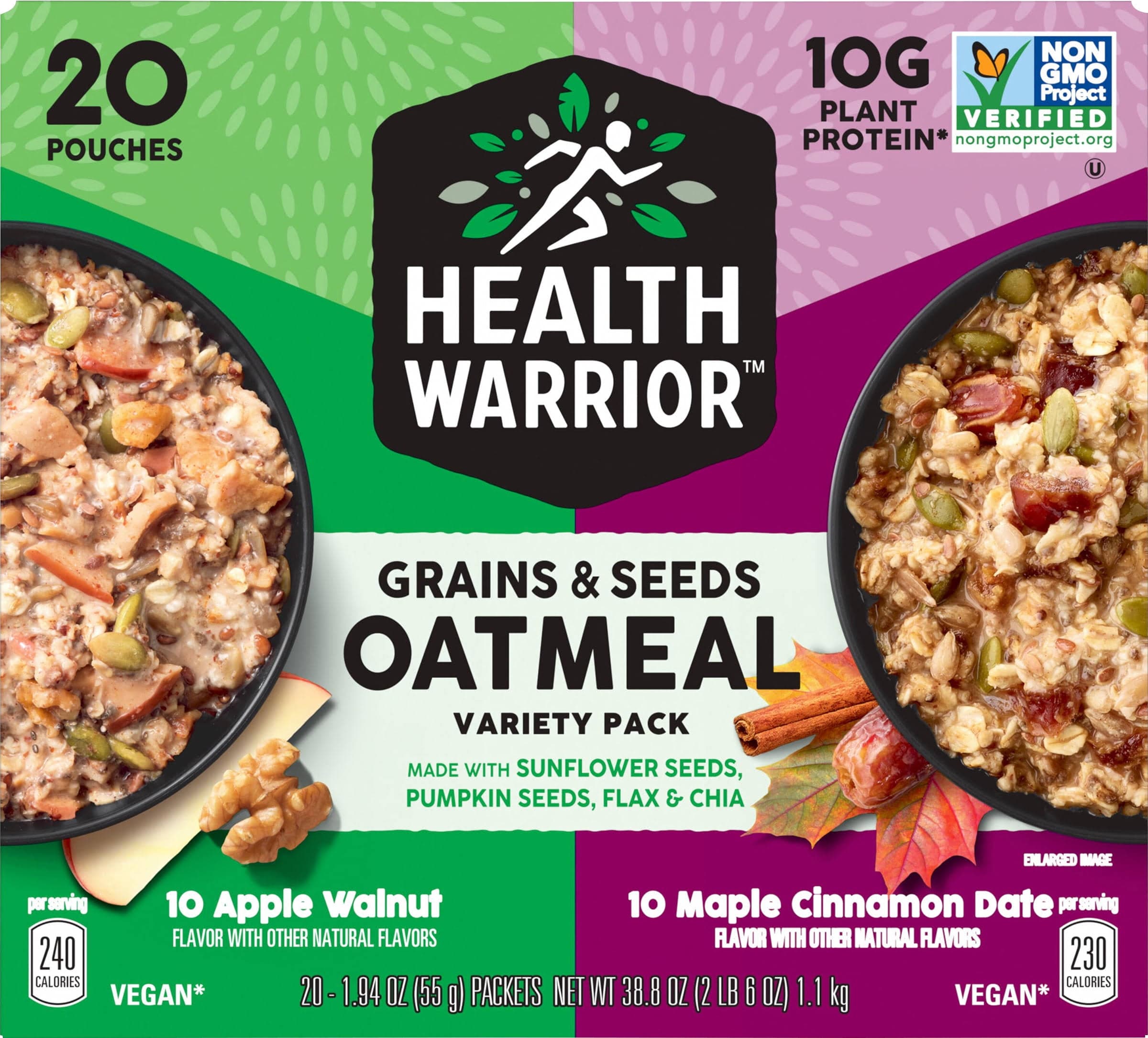 Health Warrior Grains & Seeds Oatmeal Variety Pack