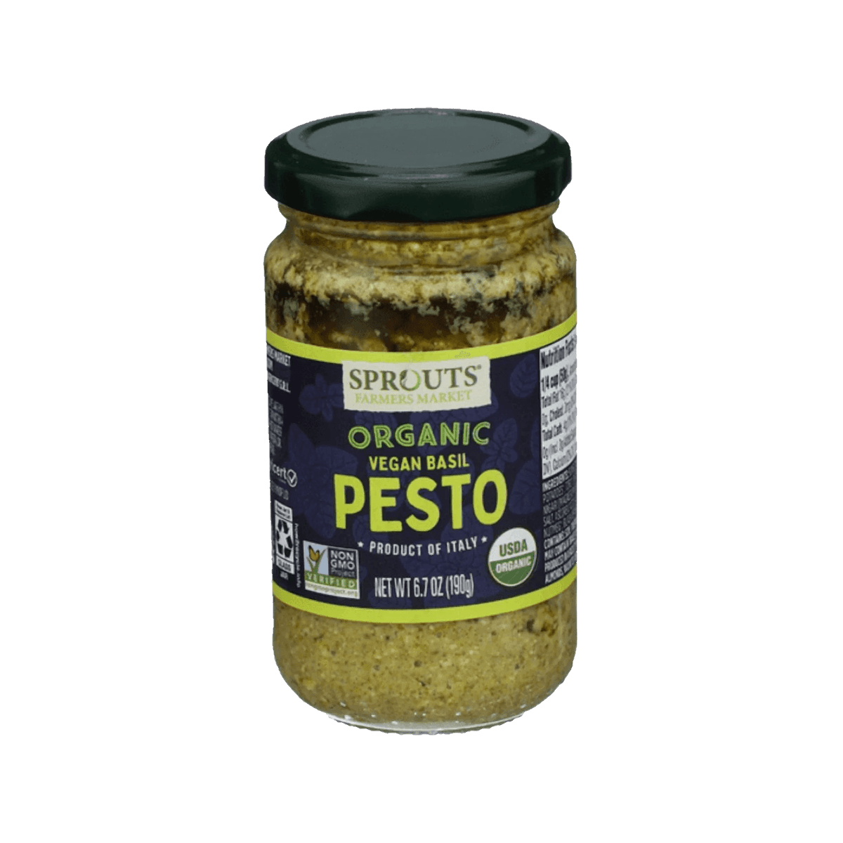 Sprouts Organic Vegan Basil Pesto