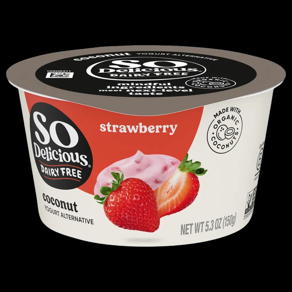 So Delicious Dairy Free Coconut Strawberry Yogurt Alternative