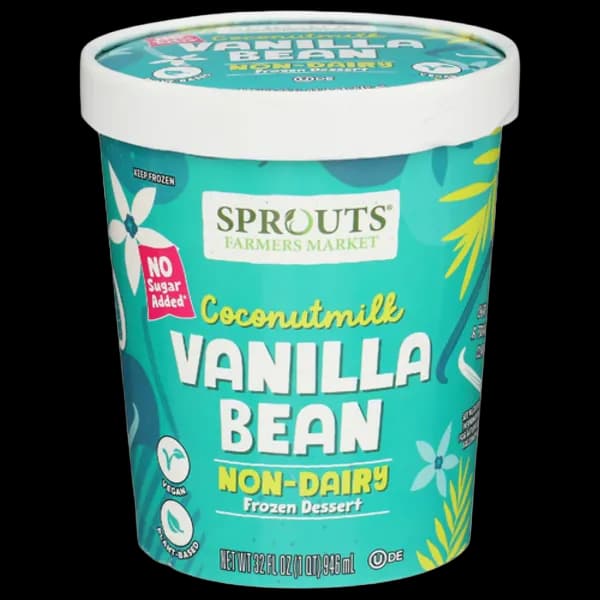 Sprouts Vanilla Bean Coconut Milk No Sugar Added Non Dairy Dessert