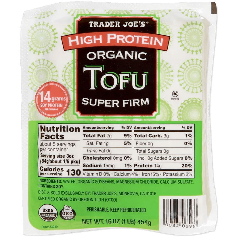 Trader Joe's High Protein Organic Tofu – Super Firm