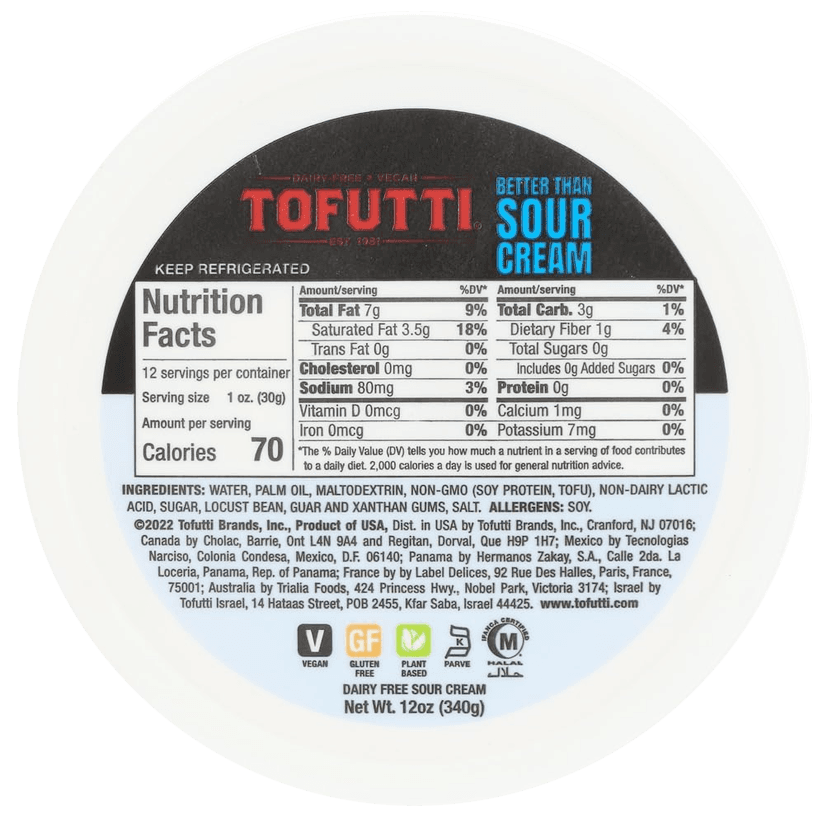 Tofutti Better Than Sour Cream