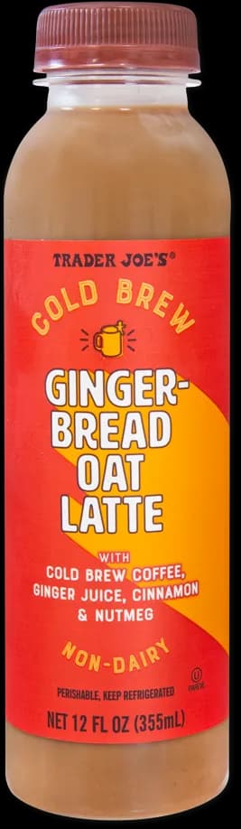 Trader Joe’s Cold Brew Gingerbread Oat Latte