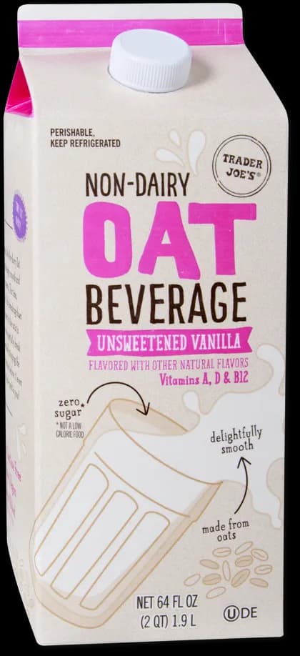 Trader Joe’s Non-Dairy Oat Beverage Unsweetened Vanilla