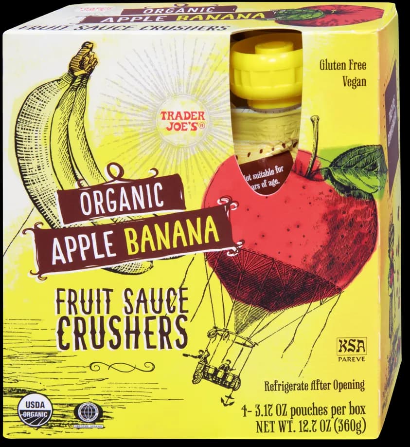 Trader Joe’s Organic Apple Banana Fruit Sauce Crushers