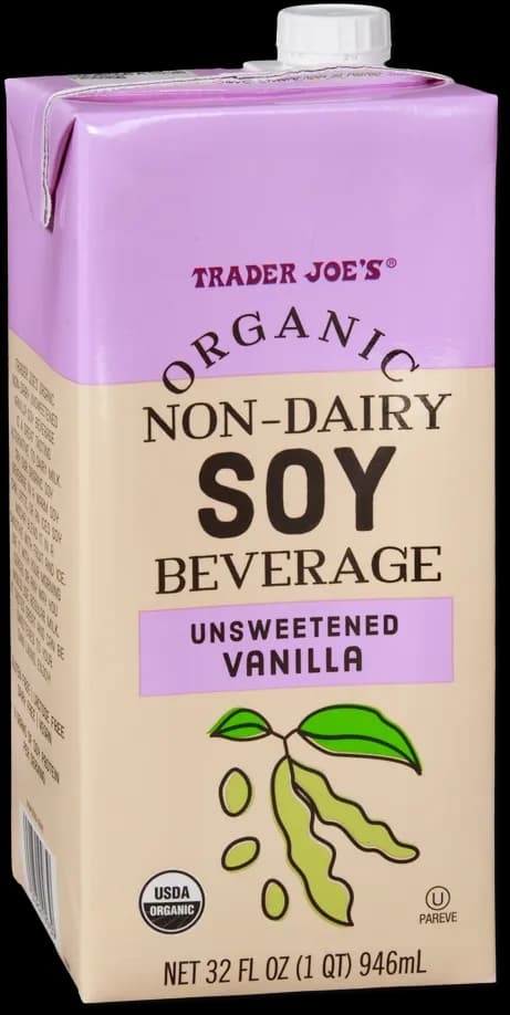 Trader Joe’s Organic Non-Dairy Unsweetened Vanilla Soy Beverage