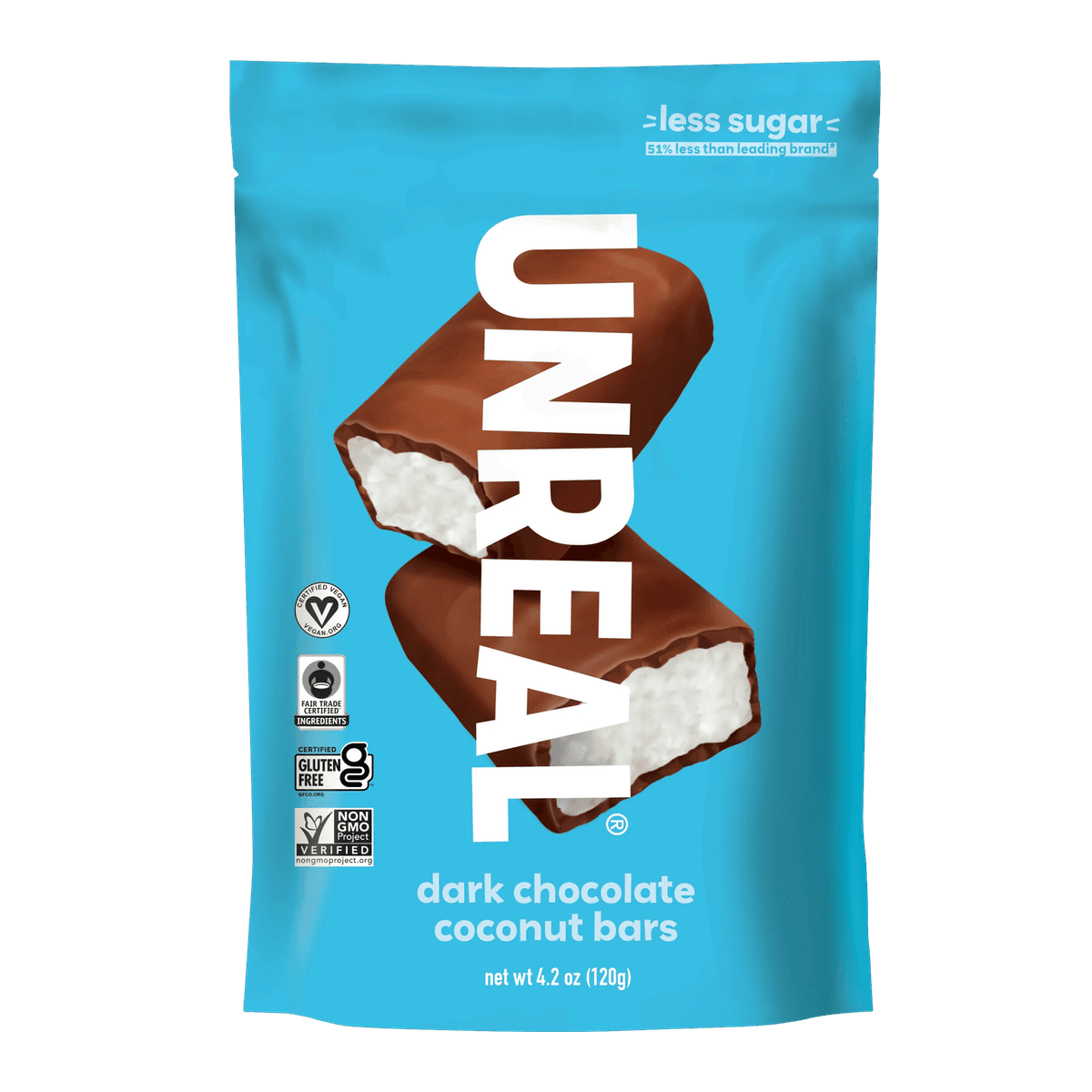 UNREAL Dark Chocolate Coconut Bars
