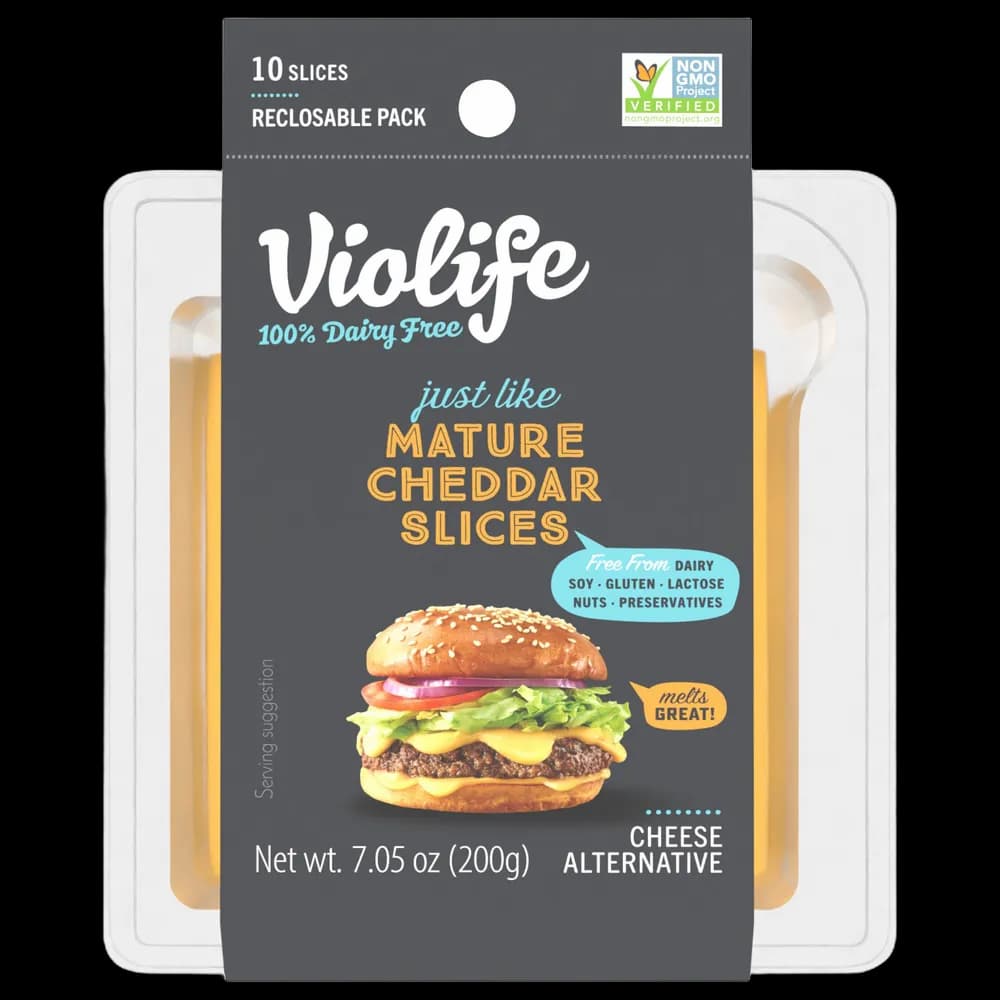 Violife Just like Mature Cheddar Slices, Dairy-Free Vegan