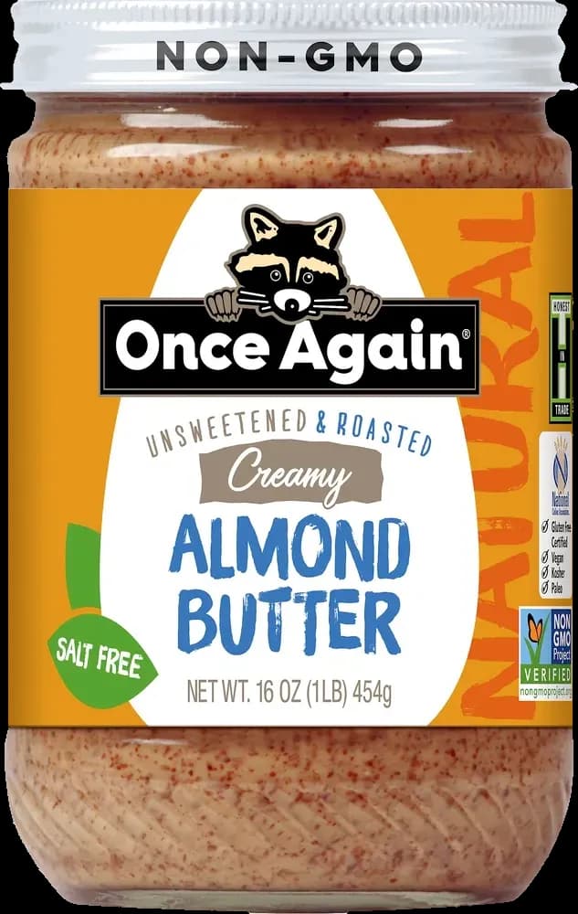 Once Again Almond Butter, Creamy, Unsweetened & Roasted, Natural