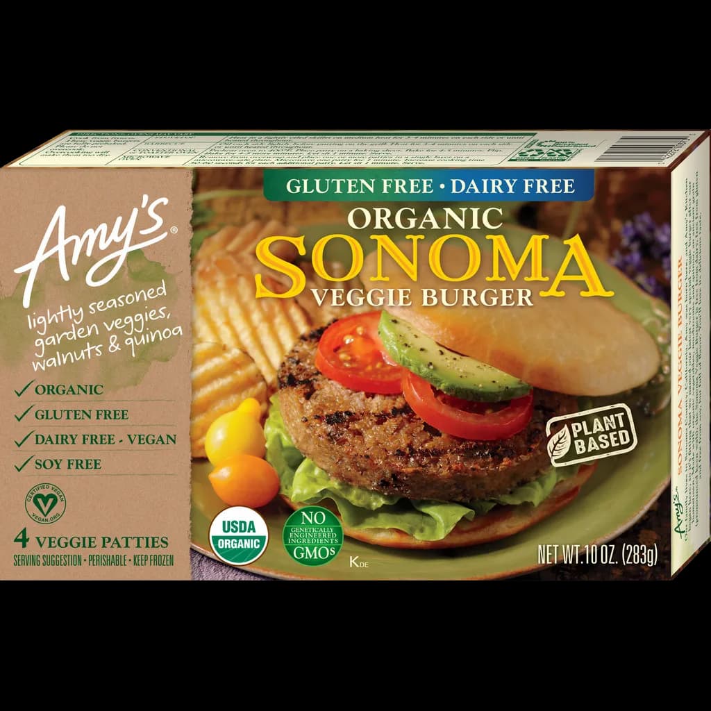 Amy's Veggie Burger, Organic, Sonoma
