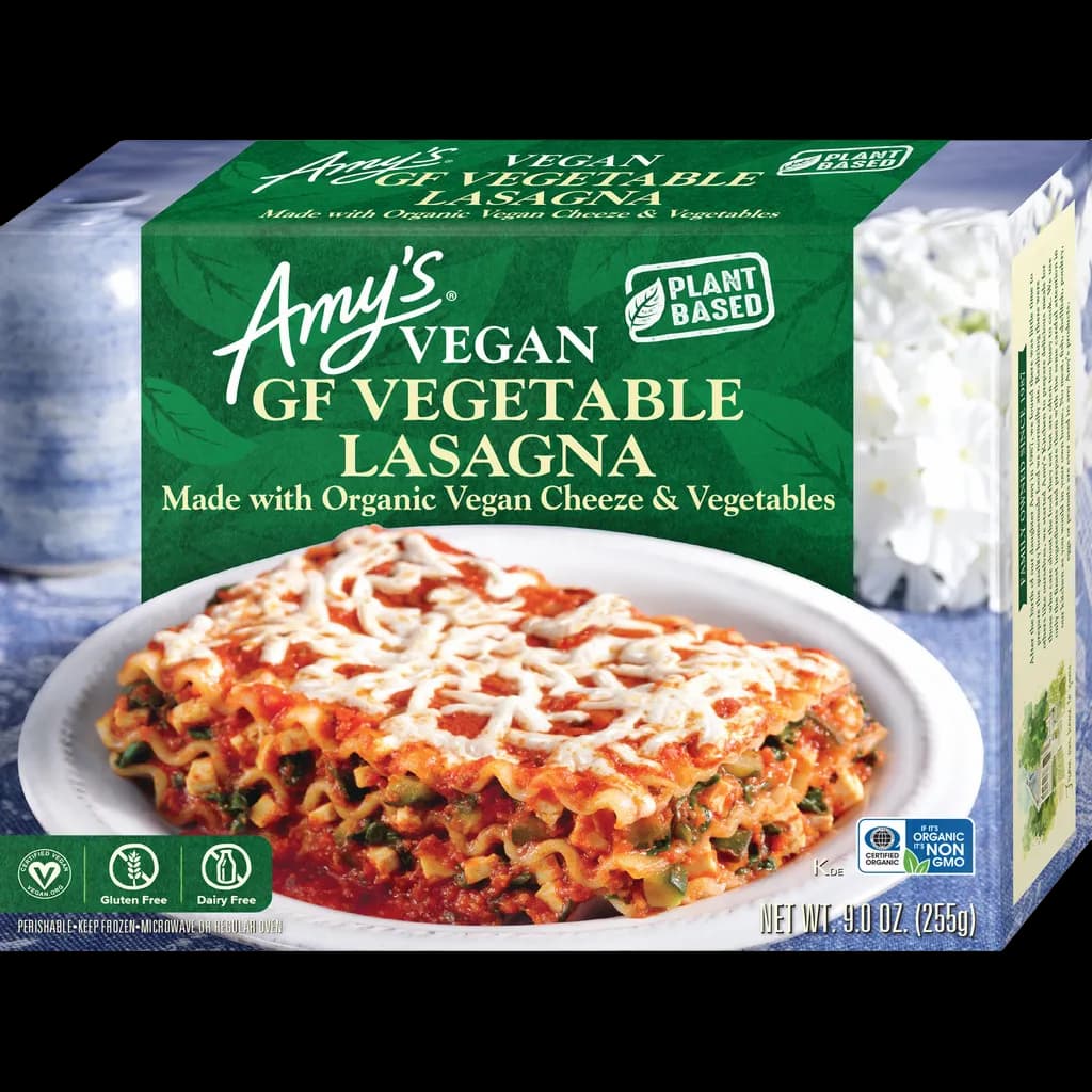 Amy's Frozen Vegan Vegetable Lasagna With Daiya Cheeze
