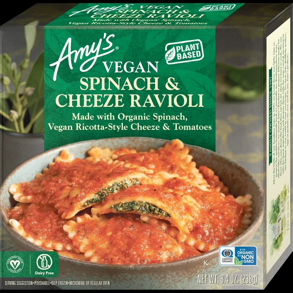 Amy’s Vegan Spinach & Cheeze Ravioli