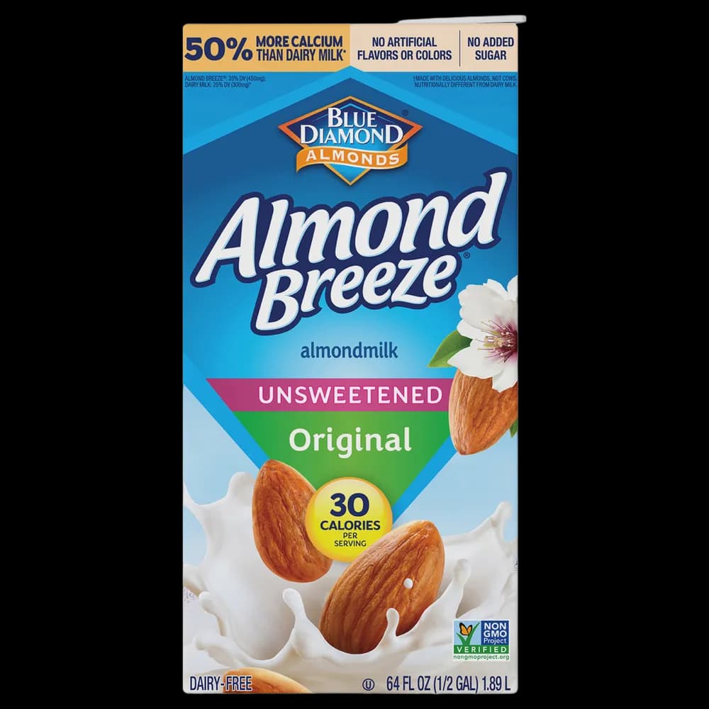 Blue Diamond Almond Breeze Dairy-Free Unsweetened Original Almondmilk