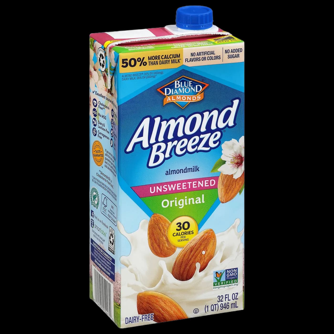 Blue Diamond Almondmilk, Unsweetned, Original