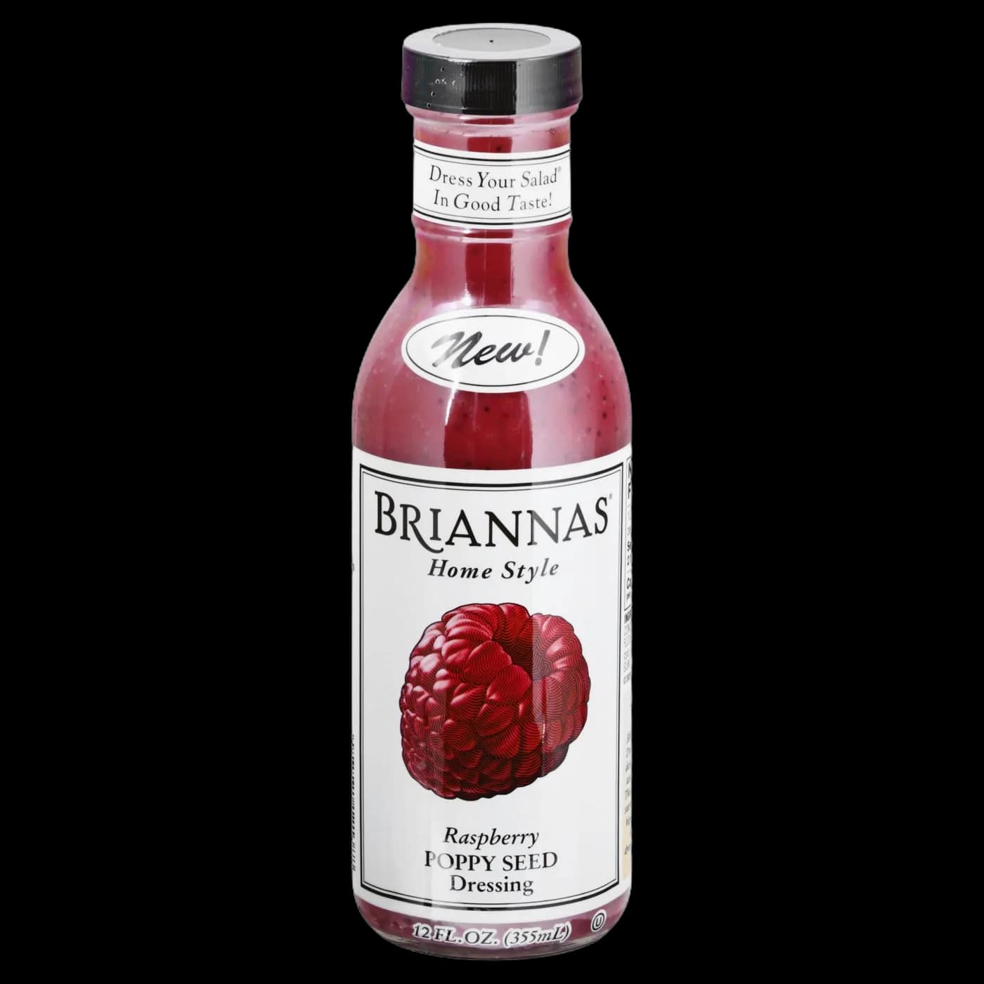 Briannas Dressing, Poppy Seed, Raspberry, Home Style